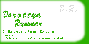 dorottya rammer business card